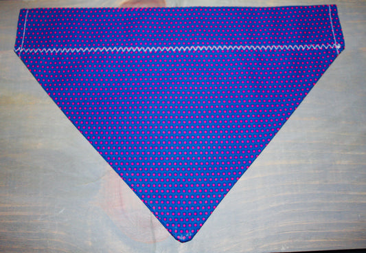 Magenta Dotted Over the Collar Bandana