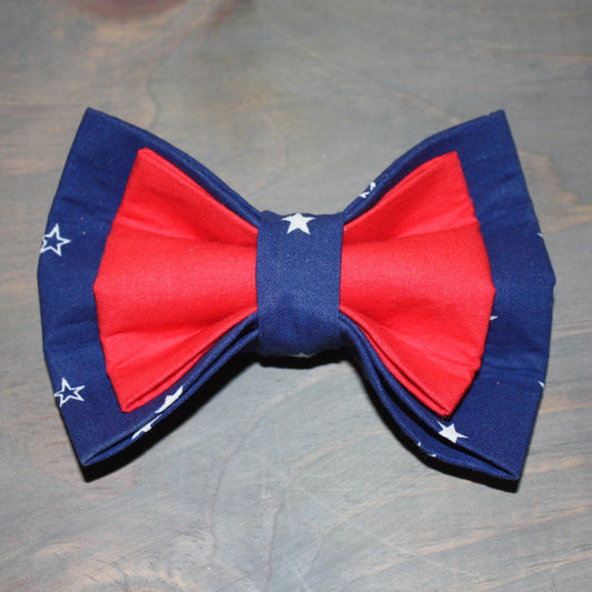 Red Americana Bow Tie