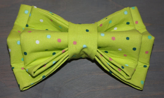 Pastel Polka Dots Bow Tie