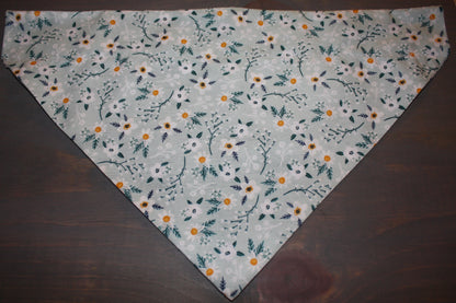 Blooms on Sage Over the Collar Bandana