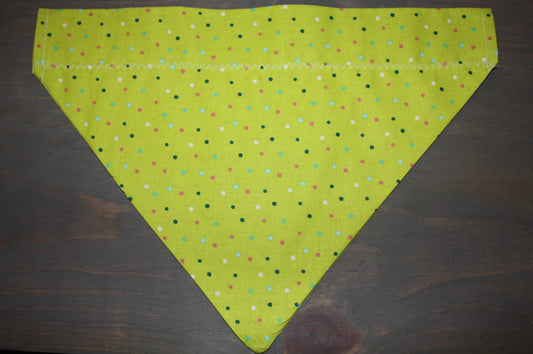 Pastel Polka Dots Over the Collar Bandana